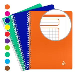 Cuaderno Profesional Espiral Cuadro grande 100 Hojas margen según portada