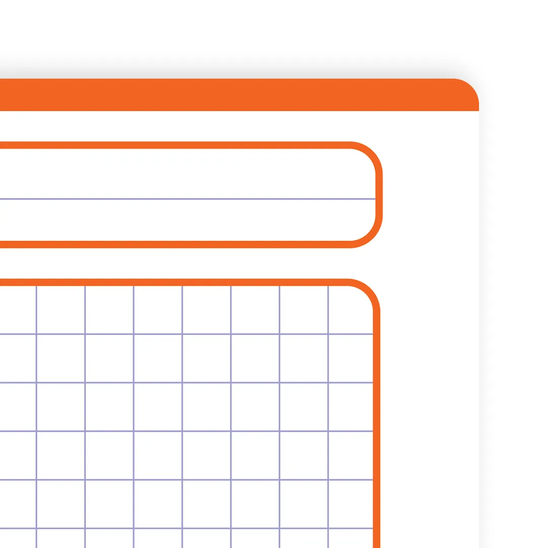 Cuaderno Profesional Espiral Cuadro grande 100 Hojas margen según portada - Imagen 2